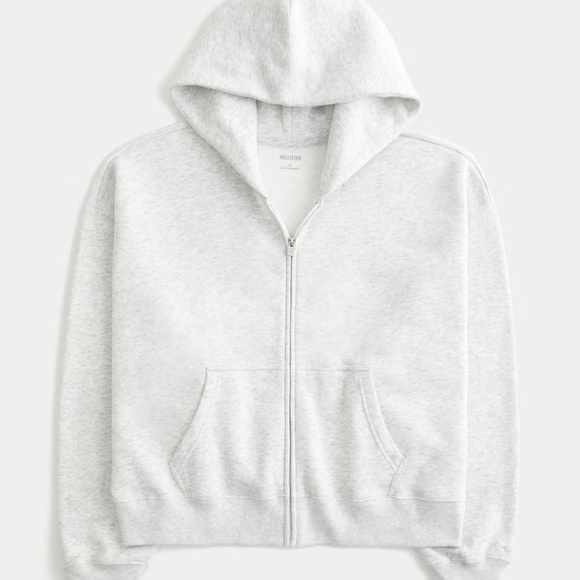 Hollister Gray Zip-Up Hoodie - Picture 1 of 4